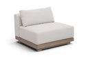 Solace Olefin Performance Fabric Outdoor Patio Armless Modular Chair - Cream