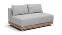 Solace 55" Olefin Performance Fabric Outdoor Patio Loveseat - Grey