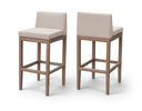 Solace Olefin Performance Fabric Outdoor Patio Bar Stool - Beige