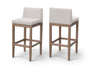 Solace Olefin Performance Fabric Outdoor Patio Bar Stool - Cream