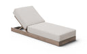Solace Olefin Performance Fabric Outdoor Patio Chaise Lounge - Cream
