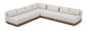 Solace 170.25" Olefin Performance Fabric 4pc. Modular Sectional - Cream