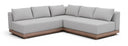 Solace 93.25" Olefin Performance Fabric 3pc. Modular Sectional - Grey