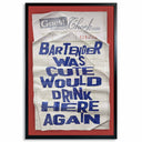 Bartender Check | Limited Edition by Oliver Gal