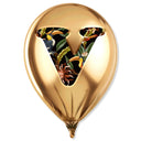 Gold Monogram Balloon by Oliver Gal, view 226