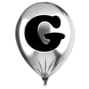 Silver Monogram Balloon by Oliver Gal, view 196