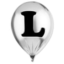 Silver Monogram Balloon by Oliver Gal, view 205