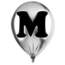 Silver Monogram Balloon by Oliver Gal, view 208