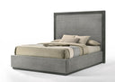 Santa Barbara - Modern Grey Fabric + Grey Wash Bed