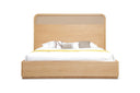 Gavin - Modern Natural Ash + Rattan Bed
