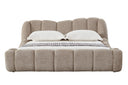 Janine - Modern Tan Fabric Bed