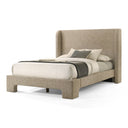 Emilio - Modern Beige Fabric Bed