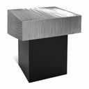 Palladium Iron End Table - Silver