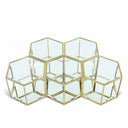 Sei Glass And Steel 5pc. Modular Coffee Table - Gold