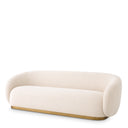 Brass Base Upholstered Sofa Brice
