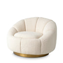 Boucle Swivel Chair Inger