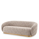 Brass Base Upholstered Sofa Brice