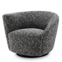 Black Asymmetrical Swivel Chair Colin