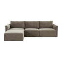 Willow 4-Piece Performance Velvet Modular Sectional