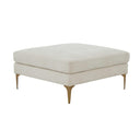 Serena Performance Velvet Ottoman