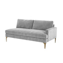 Serena 68" Performance Velvet Modular Loveseat