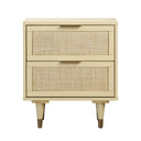 Sierra 22" Cane 2-Drawer Nightstand