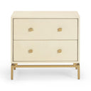Pesce 25" Faux Shagreen 2-Drawer Nightstand