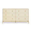 Pesce 57" Faux Shagreen 6-Drawer Dresser