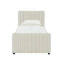 Angela Performance Velvet Trundle Bed in Twin by TOV Furniture