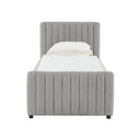 Angela Performance Velvet Trundle Bed in Twin by TOV Furniture, view 12