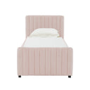 Angela Performance Velvet Trundle Bed in Twin by TOV Furniture, view 20