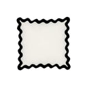 Scalloped Edge 24" Square Throw Pillow Cover