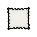 Scalloped Edge 24" Square Throw Pillow Cover