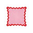 Scalloped Edge 24" Square Throw Pillow Cover