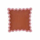 Scalloped Edge 24" Square Throw Pillow Cover