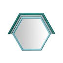 Lally 31.5"X24" Velvet Prism Wall Mirror