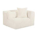 Tarra Fluffy Oversized Performance Corduroy Modular Corner Chair