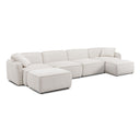 Travie 6-Piece Performance Corduroy Velvet Modular U-Sectional
