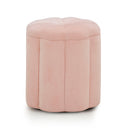 Fleur Textured Performance Velvet Storage Ottoman