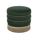 Lakka Performance Velvet Ottoman
