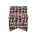 Pippa Geometric Performance Jacquard Weave Accent Stool by TOV Furniture