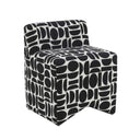 Pippa Geometric Performance Jacquard Weave Accent Stool