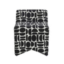 Pippa Geometric Performance Jacquard Weave Accent Stool by TOV Furniture, view 7