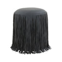 Shag Me Performance Vegan Leather Ottoman