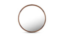Alcott Small Round Mirror Walnut