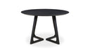 GODENZA DINING TABLE ROUND BLACK ASH