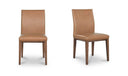 Frankie Dining Chair Tan Leather-Set Of Two