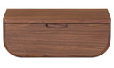 Hettie Floating Nightstand Dark Brown