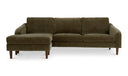 QUINN 98IN SECTIONAL CEDAR GREEN