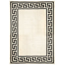 Greek Key Border Flatweave Rug